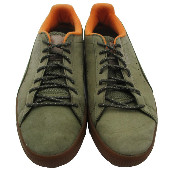 Puma Clyde Shoes Mens Size 10.5 Green Suede Gum Sole Low Top Casual Sneakers 1R9 main image 15